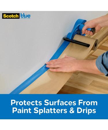 ScotchBlue Painter's Tape and Paper Dispenser  Applies Masking Paper with Painter s Tape to Protect and Cover Surfaces  Tape Dispenser Includes Plastic Blade  Fits 12 Inch Masking Paper - Buy Online on SooperMarket.com