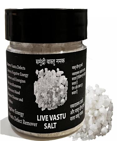 Live Vaastu Salt Vastu Salt Salt (250 Gram) Khada salt Suddh Namak- Negative energy Cleanser/Remover Sea Salt - Traditional Crystal White Salt Village Salt Sabut Namak Desi Namak