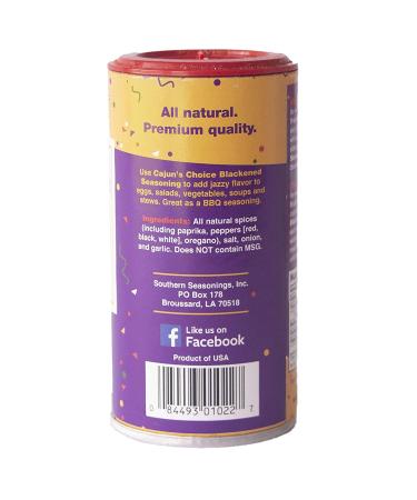 Cajun Choice Blackened Seasoning - 2.75 oz (Pack of 12) | Authentic Cajun Flavor - Buy Online on SooperMarket.com