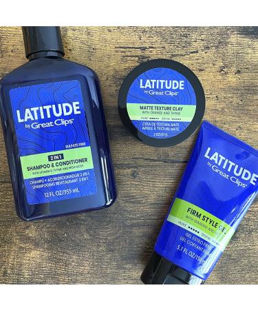 Great Clips Latitude 2-in-1 Shampoo + Conditioner for Men | Daily Hair Care | Promotes Full & Healthy Hair | 12oz - Buy Internationally - Buy Online on SooperMarket.com
