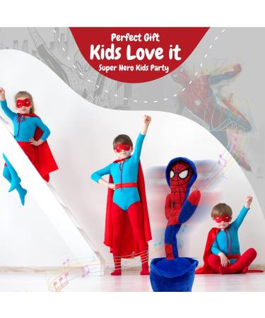 Interactive Superhero Robot Spider Dancing Toy with 120 Songs | Talking Blue Cactus Toy for Boys & Girls | LED Lights & Funny Moves - Buy Online on SooperMarket.com