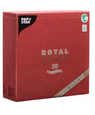 Papstar 11608 50 napkins "Royal Collection" 1/4 fold 40 x 40 cm burgundy Single