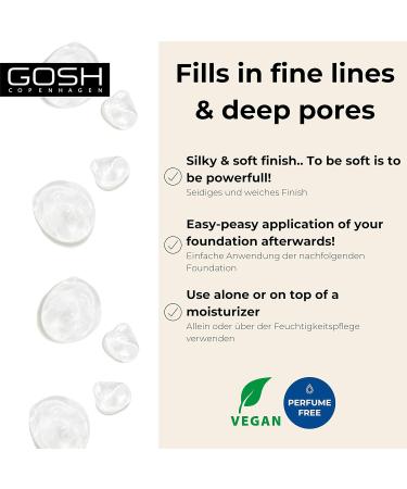 Gosh Velvet Touch Foundation Primer Classic | Vegan Colorless & Odorless | Smooths Skin Minimizes Pores | 30ml for Perfect Makeup Finish - Buy Online on SooperMarket.com