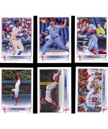 Philadelphia Phillies 2022 Topps Complete Mint Hand Collated 24 Card Team Set Featuring Bryce Harper and Rhys Hopkins Plus Rookie Cards and Others - Buy Online on SooperMarket.com