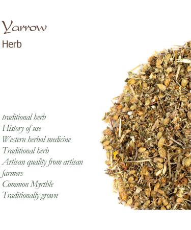 Yarrow Leaf and Flower Organic - Dried Achillea Millefolium Tea - Yarrow Tea Organic Dried Yarrow Flowers Yarrow Flower Tea - Buy Online on SooperMarket.com