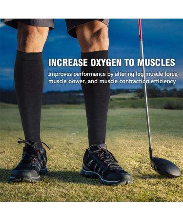 NEWZILL Compression Dress Socks 15-20mmHg for Men & Women - Cotton Rich, Comfortable Stockings for Running - Large-X-Large Black - Buy Online on SooperMarket.com