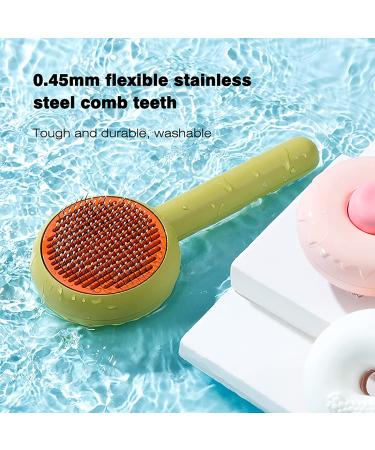 DAYSOY Deshedding & Grooming Brush for Dogs & Cats - Stainless Steel Slicker Brush for Removing Loose Undercoat Tangles - Waterproof & Rust-Resistant - Buy Online on SooperMarket.com
