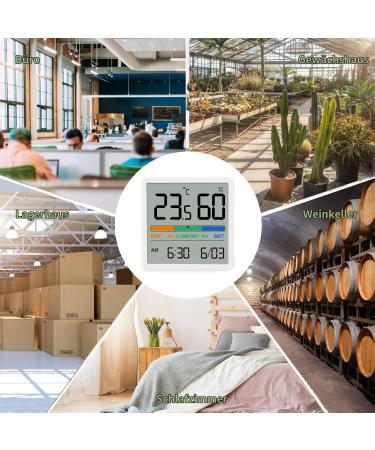 NOKLEAD Digital Thermo-Hygrometer | Portable High Accuracy Temperature & Humidity Monitor for Indoor Climate Control | International Shipping Available - Buy Online on SooperMarket.com
