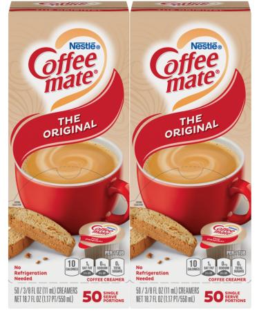 Nestle Coffee-Mate Liquid Creamer Original 2-pack 50 Count Each 50 Count (Pack of 2)
