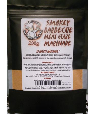 MISTER MARINADE Meat Glaze BBQ Rub Marinade 200g All Flavours (Smokey BBQ)