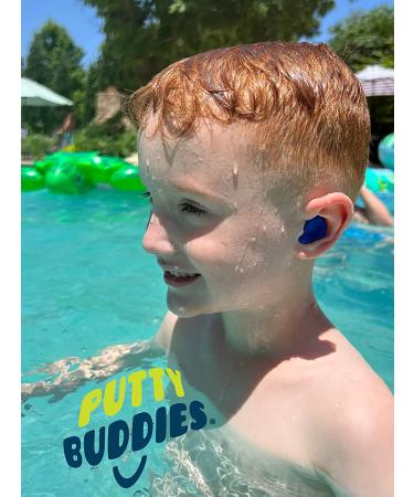 Putty Buddies Original Swimming Earplugs - 3-Pair Pack in Purple/Teal/Magenta - Soft, Comfortable Ear Plugs for Kids - Water Block Technology - Buy Online on SooperMarket.com