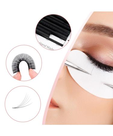 Volume Eyelash Extensions D Curl 0.07mm 15mm - Easy Fan Self Fanning Lashes for Quick Application - Buy Online on SooperMarket.com