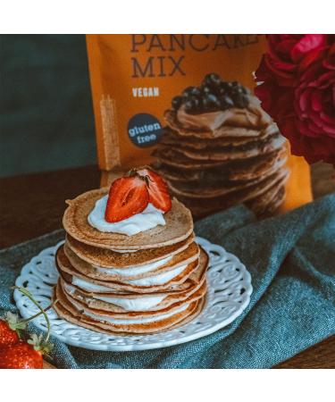 Bett'r Pancake Mix - Organic Vegan Gluten-Free Baking Mix | 6 x 400g | 25 Delicious Pancakes - Buy Online on SooperMarket.com