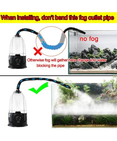 Coospider Reptile Fogger Terrariums Humidifier Fog Machine Mister 3L Large Tank 380L/hr High Volume Fog Ideal for Paludarium/Vivarium/Reptiles/Amphibians/Herps - Buy Online on SooperMarket.com