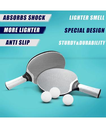 Senston Professional Table Tennis Rackets Set - Composite Rubber Ping Pong Paddle Set in Gray - Buy Online on SooperMarket.com