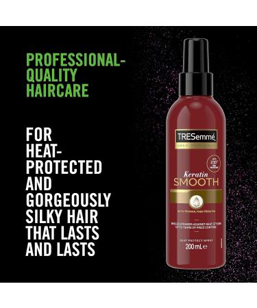 TRESemm Pro Collection Keratin Smooth Heat Protect Spray with keratin and marula oil heat protection up to 230 C* 200 ml 200 ml (Pack of 1) - Buy Online on SooperMarket.com