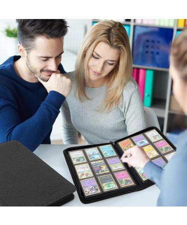 Foalgo Trading Card Binder with 540 Side Loading Pockets - 9 Pocket Album for TGC MTG, Baseball, Yugioh (Black) - Buy Online on SooperMarket.com