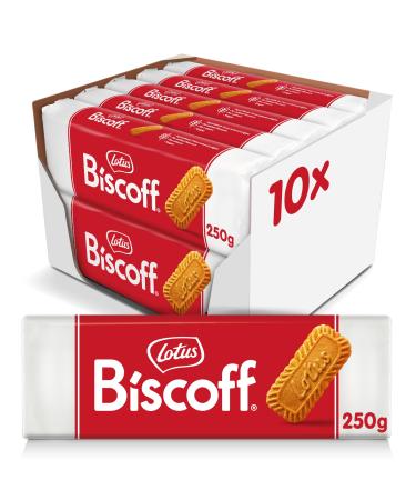 Lotus Biscoff |Original caramelized biscuit |Unique crispy tasteVegan |No addition of flavors or dyes |10 x 250g |2.5 kg 250 g (10 pack)