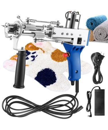 Zhengmy Tufting Gun  Cut Pile Rug Tufting Gun Starter Kit Electric Carpet Weaving Flocking Machine 5-40 Stitches/Sec Embroidery Machine Hand Held Punch Tools 100V-240V