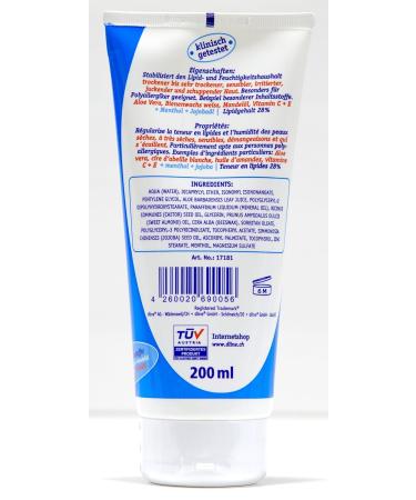 DLINE CC Cooling Scream - Moisture Cream for Dry Sensitive Skin | 200ml | Neurodermatitis Relief with Aloe Vera & Jojoba Oil | International Shipping Available - Buy Online on SooperMarket.com