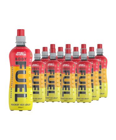 Applied Nutrition BodyFuel Electrolyte Water - Body Fuel Prime Drink with BCAAs and Vitamins Fast Hydration (12 x 500ml) (Rocket Ice Lolly)