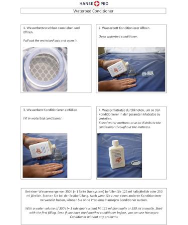 Hanseatic Pro Waterbed Conditioner - 6 x 250 ml | Premium Care & Cleaning Solution for All Water Beds - Buy Online on SooperMarket.com