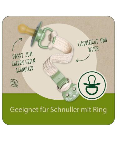 Nip Stay Green Organic Cotton Pacifier Tape - Adjustable Clothing Protector - Made in Germany - Brown - Buy Online on SooperMarket.com
