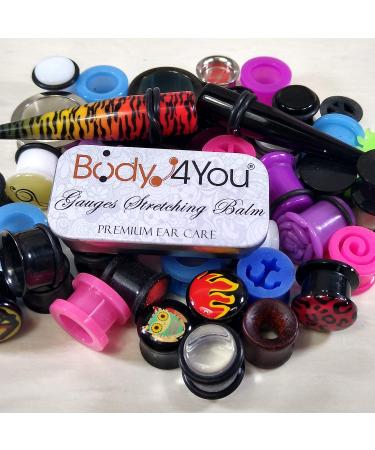BodyJ4You 2PC Piercing Aftercare Set - Jojoba Oil Ear Balm for Gauges, Tapers, and Plugs - Buy Online on SooperMarket.com