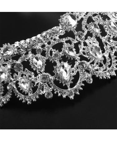 wedding crown tiara rhinestone bridal crown headband for the bride with side comb - Buy Online on SooperMarket.com