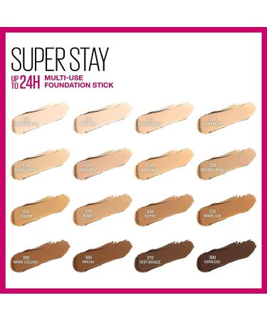 Maybelline Super Stay Foundation Stick Deep Bronze 0.25oz - For Normal to Oily Skin - Buy Online on SooperMarket.com