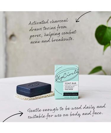 UpCircle Chocolate Charcoal Soap Bar - 100g Natural Skincare | Eco-Friendly & Vegan - Buy Online on SooperMarket.com