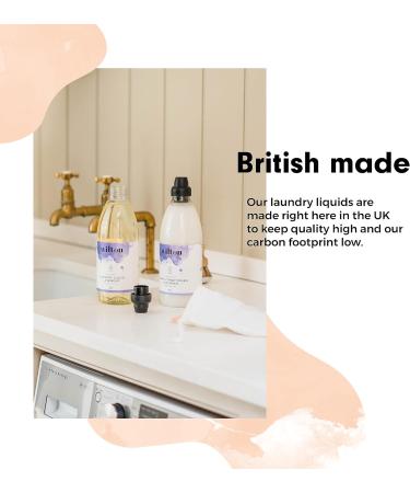 Wilton London Eco Friendly Lavender Laundry Liquid - Non-Bio, Plant-based & Biodegradable - 28 Washes, 1 Litre - Made in UK | Essential Oils Detergent - Buy Online on SooperMarket.com