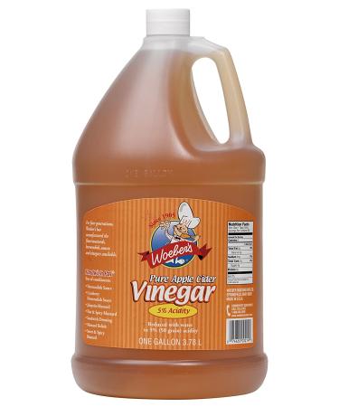 Woeber's Pure Apple Cider Vinegar 5% Acidity - 128 Ounces (1 Gallon Jug) - Buy Online on SooperMarket.com
