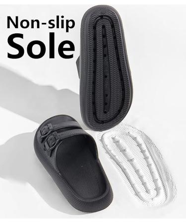 Weweya Pillow Slippers - Double Buckle Adjustable Slides - Unisex EVA Flat Sandals - Buy Online on SooperMarket.com