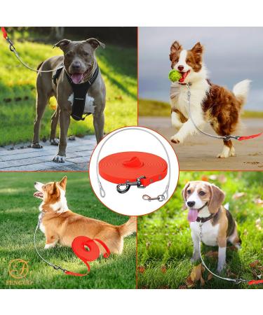 Waterproof Dog Leash | Chew Proof Tie-Out & Training Leash | 3m Orange - Durable & Reliable - Buy Online on SooperMarket.com