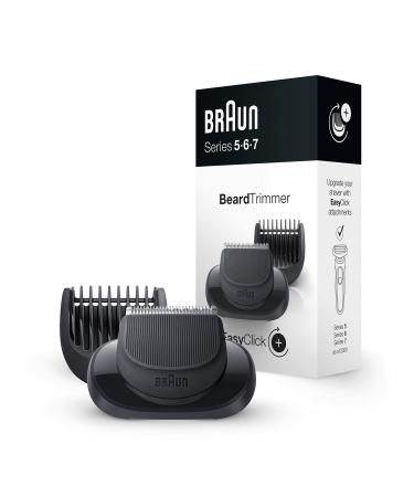 Braun EasyClick Beard Trimmer Attachment for Series 5, 6 and 7 Electric Razors, Compatible with Electric Shavers 5018s, 5020s, 6075cc, 7071cc, 7075cc, 7085cc, 7020s, 5050cs, 6020s, 6072cc, 7027cs