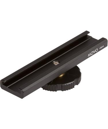 Movo VB04 Cold Shoe Extension - Accessory Shoe Rail Camera Bracket for Lights, Monitors, Microphones and More