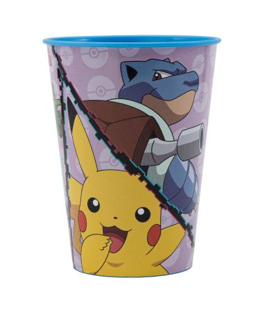 Stor reusable children's cup made of BPA-free plastic 260 ml |Pokemon Distoring 9.7 cm.*7.6 cm.*7.6 cm.9.7 cm.*7.6 cm.*7.6 cm.Colorful