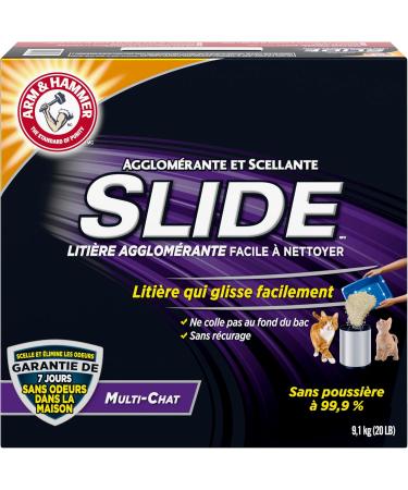 Arm & Hammer Clump & Seal Slide Clay Cat Litter 9.1kg Odour Control Dust Free Clumping Litter Slide 9.1kg - Buy Online on SooperMarket.com