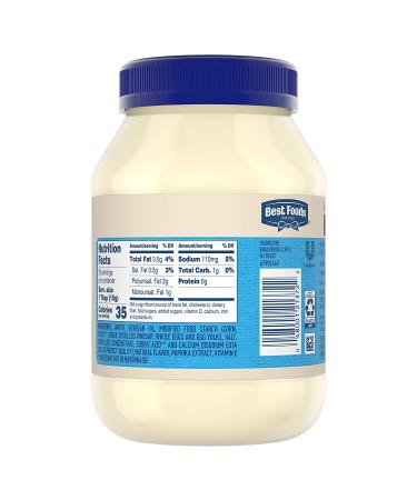 Best Foods Light Mayonnaise - 30 fl oz, Pack of 3 | Creamy Sandwich & Meal Condiment with 100% Cage-Free Eggs - Buy Online on SooperMarket.com