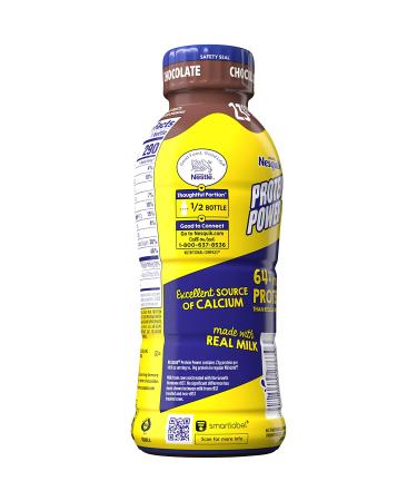 Nestle Nesquik Protein Plus Chocolate Milk - 14 Fl Oz (Pack of 12) - Buy Online on SooperMarket.com