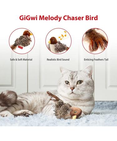 Gigwi Interactive Cat Toys: Squeaking Melody Chaser for Solo Play - Fun and Stimulating Kitten Toy for Boredom Birds - Buy Online on SooperMarket.com