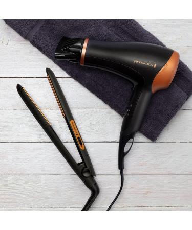 Remington Hair Care Gift Set: Ceramic Hair Straighteners & 2000W Ionic Hair Dryer - Black/Bronze - Buy Online on SooperMarket.com