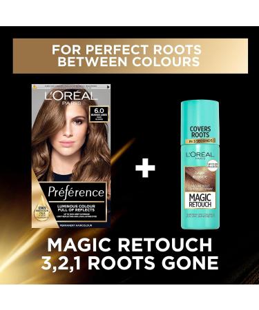 L'Or al Paris Luminous Colour Permanent Hair Dye 6.0 Buenos Aires Dark Blonde - 100% Grey Coverage, Long-lasting Radiance - For All Hair Types - Preference 1 Application - Buy Online on SooperMarket.com