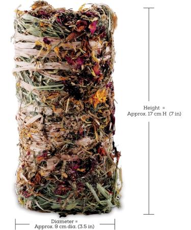 Living World Green Botanicals Hay Bale with Flowers 200 g (7 oz) - Buy Online on SooperMarket.com