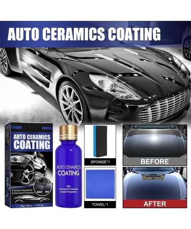 IFFANY 3 in 1 Car Paint Restorer Kit Car Nano Ceramic Crystal Coating Micro-Molecule Crystal Coating Restoration Care Agent Waterproof Dustproof & Scratch Repair 2PCS - Buy Online on SooperMarket.com