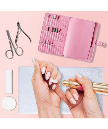 Nail Drill Bit Holder Organizer 33 Holes Nail Drill Bit Holder Wallet Storage Bag for Manicure Tools Efile Nail Grinding Bits Display Portable for Travel or Home (HJ-ZP013-Black) - Buy Online on SooperMarket.com