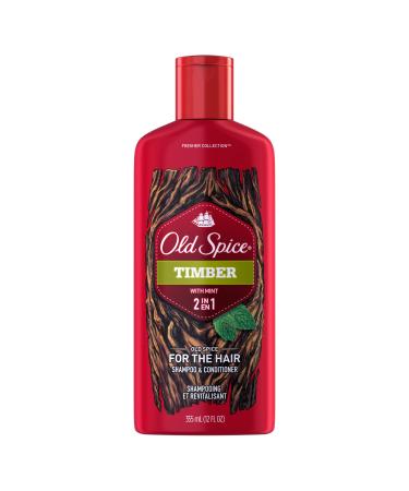 Old Spice Timber with Mint 2 in 1 Shampoo and Conditioner 12 Fl Oz