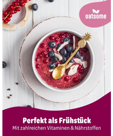 Oatsome Benjamin Blaubeber Smoothie Bowl | Organic Blueberry & Currant | Vegan 100% Natural No Added Sugar | Easy Breakfast | 400g - Buy Online on SooperMarket.com