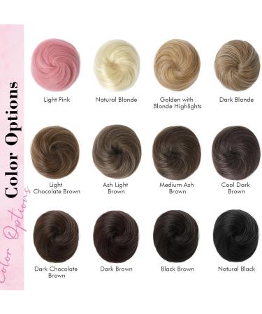 REECHO 2 PCS Mini Claw Clip in Messy & Cat Ears Hair Bun Extensions Wig Accessory Updo Hairpieces for Women Girls (Pack of 2-3" Straight Dark Brown with Copper Highlights) Pack of 2 - 3" Straight Dark Brown with Copper Highlights - Buy Online on SooperMarket.com